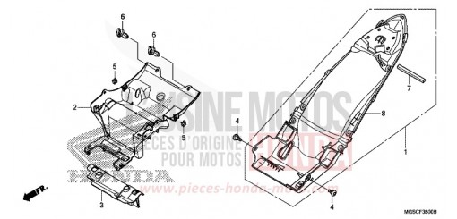 KOTFLUEGEL, HINTEN NC700DC de 2012